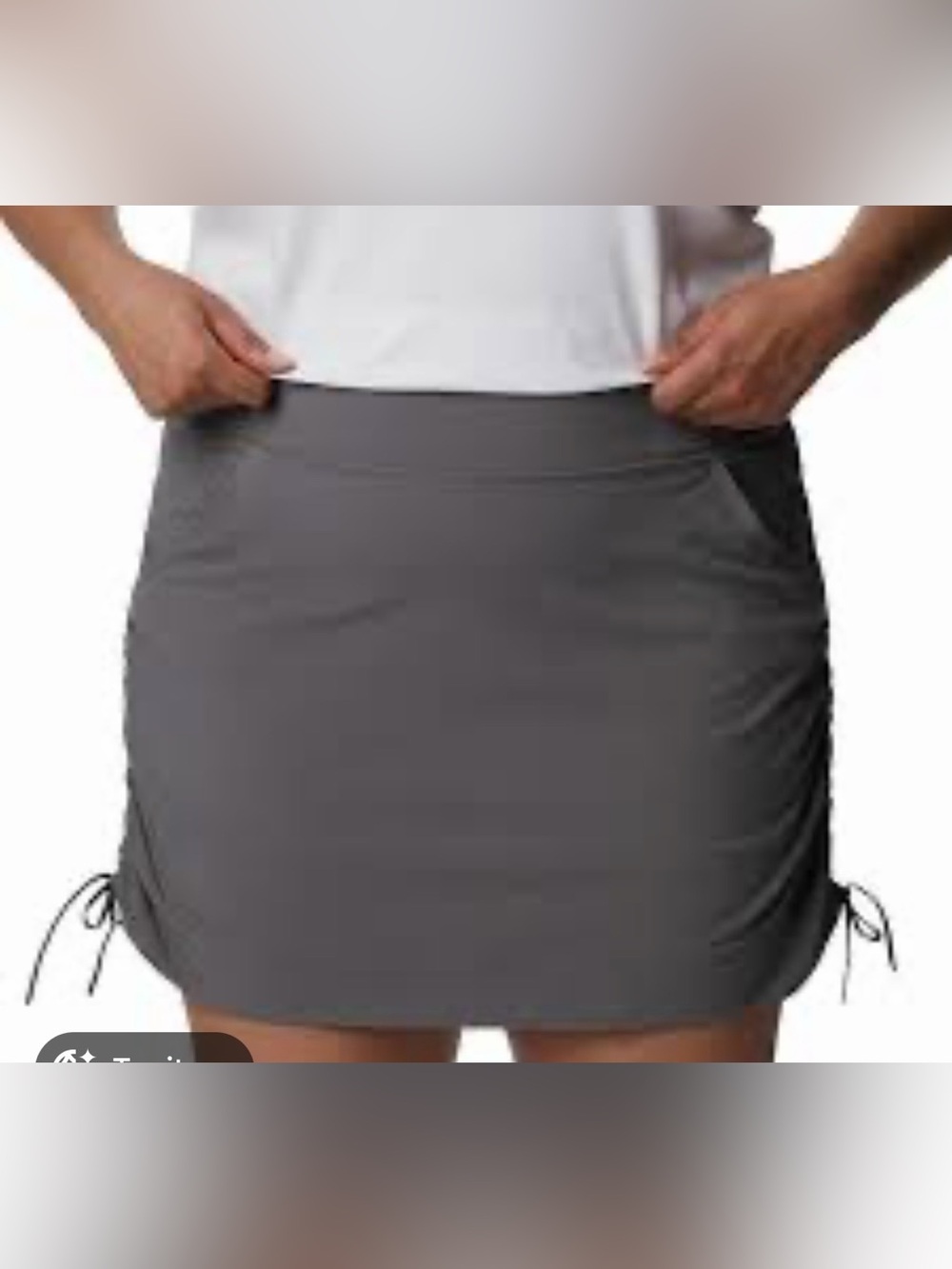Columbia Women’s Omni-Shade Gray Hiking Skort Size XL Outdoor Travel - Picture 1 of 6